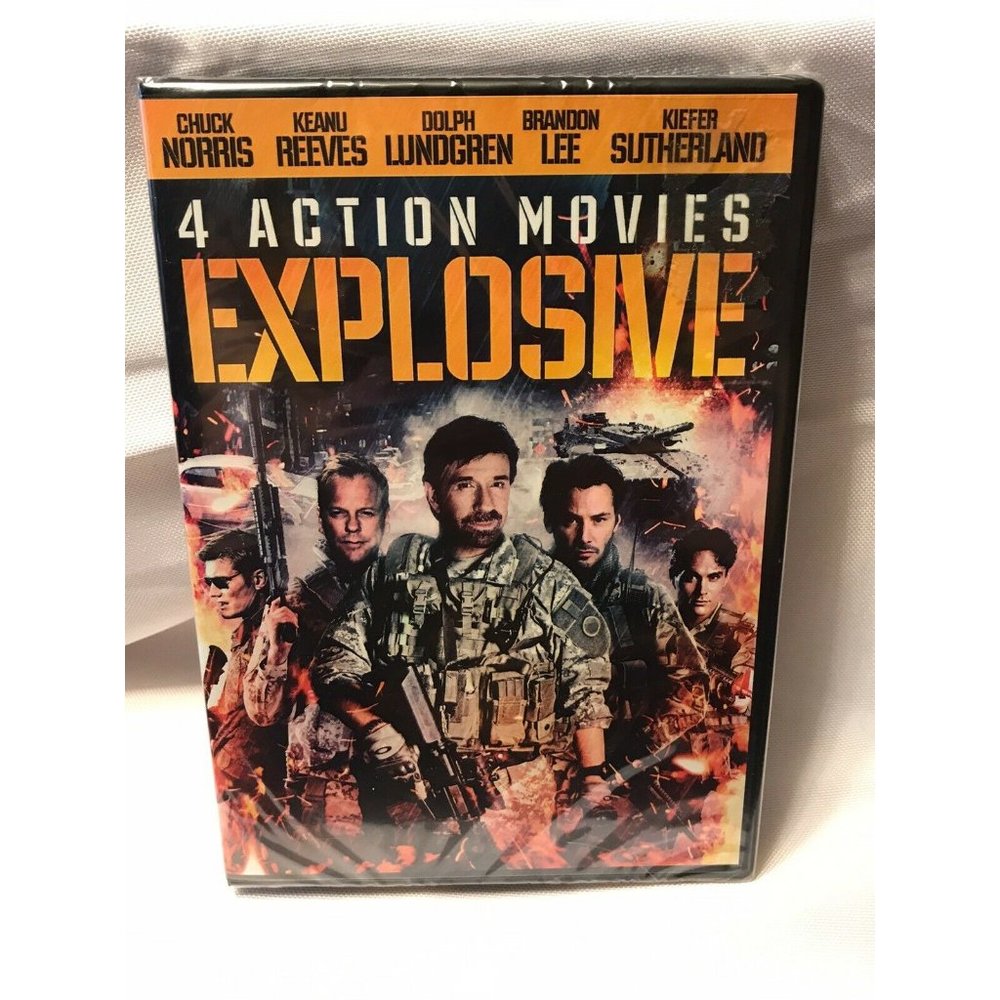 Explosive: 4 Action Movies DVD Region 1 New Sealed